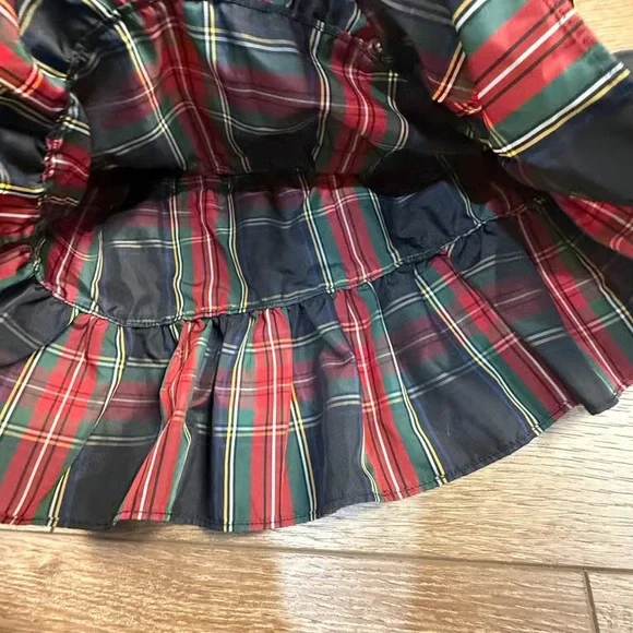Plaid Ruffle Skirt - Red and Black - Picture 3 of 6